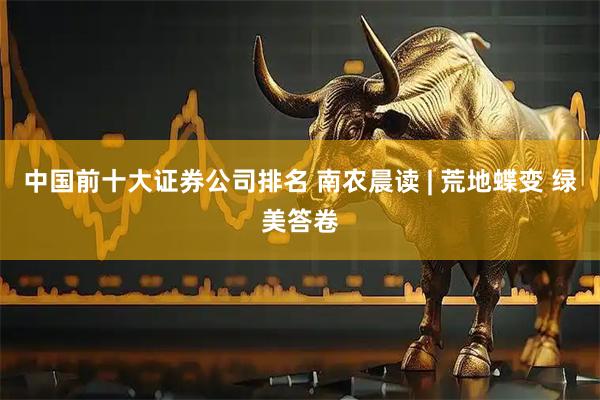 中国前十大证券公司排名 南农晨读 | 荒地蝶变 绿美答卷